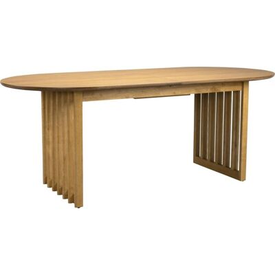 Dutchbone Eleganter Ovaler Ausziehbarer Esstisch - Modern & Robust Dutchbone Eleganter Ovaler Ausziehbarer Esstisch - Modern & Robust