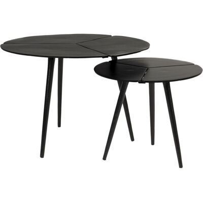 Feliz Lifestyle Kourdeboer Beistelltisch-Set - Schwarz Aluminium Feliz Lifestyle Kourdeboer Beistelltisch-Set - Schwarz Aluminium