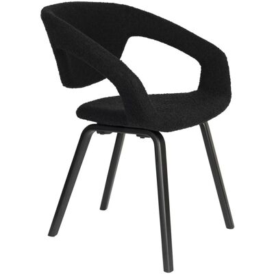 Stuhl Esszimmerstuhl FLEXBACK Bouclé Schwarz von Zuiver Stuhl Esszimmerstuhl FLEXBACK Bouclé Schwarz von Zuiver
