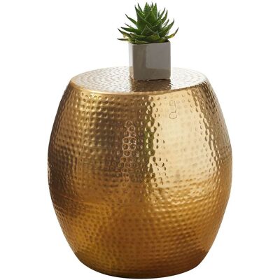 Wohnling Beistelltisch - 42x42x42cm Gold Aluminium Orientalisch Rund Wohnling Beistelltisch - 42x42x42cm Gold Aluminium Orientalisch Rund