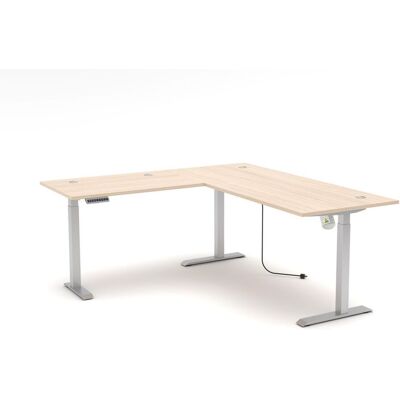 InnoStyle Höhenverstellbarer Eckschreibtisch SANTORIN Riva Eiche 185 x 177 cm InnoStyle Höhenverstellbarer Eckschreibtisch SANTORIN Riva Eiche 185 x 177 cm