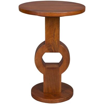 Beistelltisch Tondo aus Mangoholz im Vintage-Boho-Stil von Dutchbone Beistelltisch Tondo aus Mangoholz im Vintage-Boho-Stil von Dutchbone