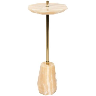 DutchBone Beistelltisch Onno aus Marmor mit goldenem Metallgestell, Vintage-Look DutchBone Beistelltisch Onno aus Marmor mit goldenem Metallgestell, Vintage-Look