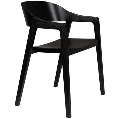 DutchBone Esszimmerstuhl Westlake im 2er-Set, Schwarz mit Eichenholz-Gestell DutchBone Esszimmerstuhl Westlake im 2er-Set, Schwarz mit Eichenholz-Gestell