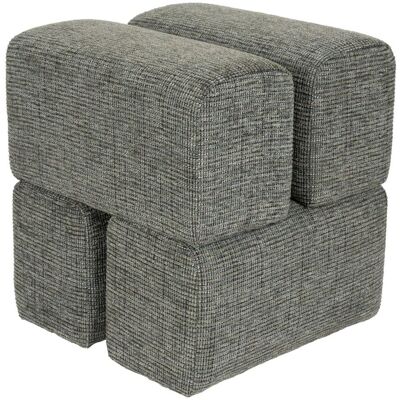 Trendmöbel24 Hocker Staple im Blockdesign, Grün mit weichem Polyesterbezug Trendmöbel24 Hocker Staple im Blockdesign, Grün mit weichem Polyesterbezug