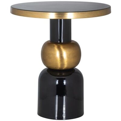 Richmond Interiors Richmond Beistelltisch Mose schwarz Ø51 cm aus Eisen, rund Richmond Interiors Richmond Beistelltisch Mose schwarz Ø51 cm aus Eisen, rund
