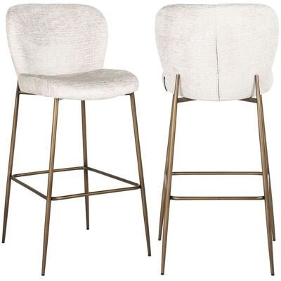 Richmond Interiors Barhocker Darby Cream Fusion – gepolstert mit Metallgestell Richmond Interiors Barhocker Darby Cream Fusion – gepolstert mit Metallgestell