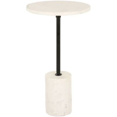 Richmond Interiors Beistelltisch Misty Richmond, Marmor & Eisen schwarz/weiß, Ø30 cm Richmond Interiors Beistelltisch Misty Richmond, Marmor & Eisen schwarz/weiß, Ø30 cm