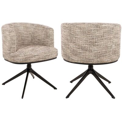 Richmond Interiors Esszimmerstuhl Cheyenne Drehstuhl Trendy Nature mit Aluminiumgestell Richmond Interiors Esszimmerstuhl Cheyenne Drehstuhl Trendy Nature mit Aluminiumgestell