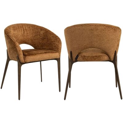 Richmond Interiors Esszimmerstuhl Kenzi cognac fusion mit Polsterbezug und Metallbeinen Richmond Interiors Esszimmerstuhl Kenzi cognac fusion mit Polsterbezug und Metallbeinen
