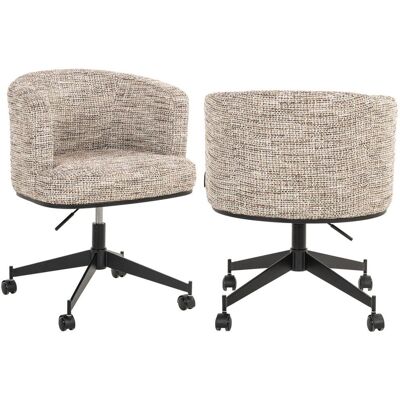 Richmond Interiors Esszimmerstuhl Rochenne Trendy Nature – Drehstuhl mit Rollen Richmond Interiors Esszimmerstuhl Rochenne Trendy Nature – Drehstuhl mit Rollen