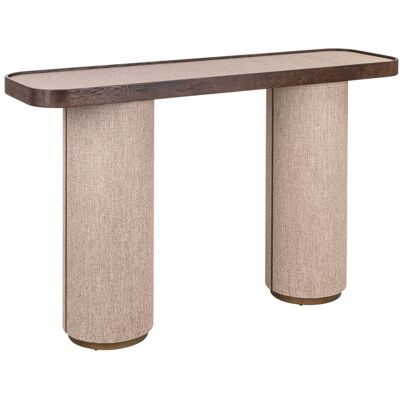 Richmond Interiors Konsole Willox beige – Eiche-Konsolentisch mit Leinen-Front, 140 cm Richmond Interiors Konsole Willox beige – Eiche-Konsolentisch mit Leinen-Front, 140 cm