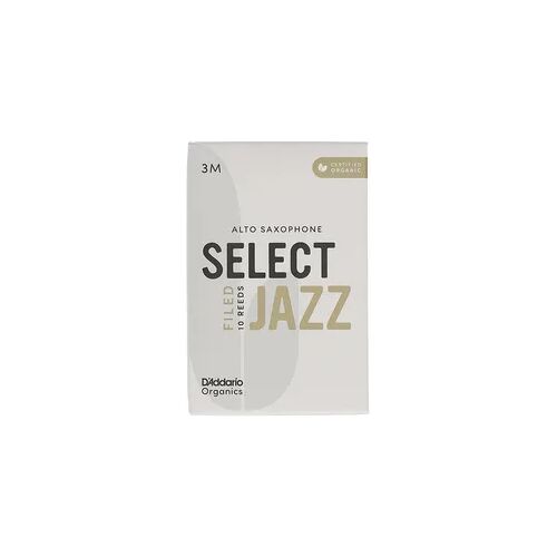D'Addario D’Addario Woodwinds Organic Select Jazz Filed - Alt Saxophone 3M - 10er Pack - Blätter