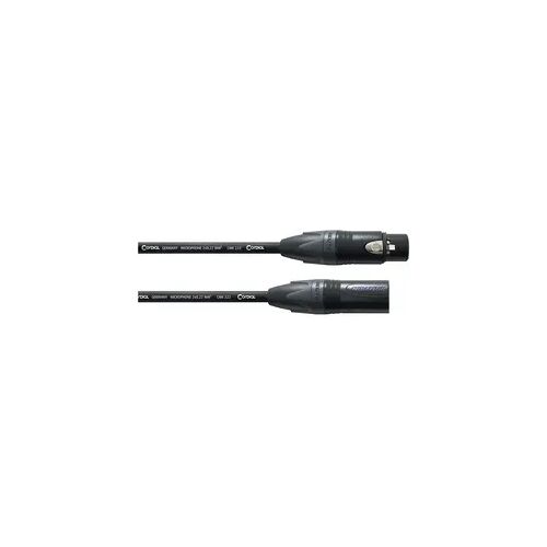 Cordial Mikrofonkabel CPM 0,5 FM - 0,5 m, NEUTRIK XLR female / XLR male, schwarz - Mikrofonkabel