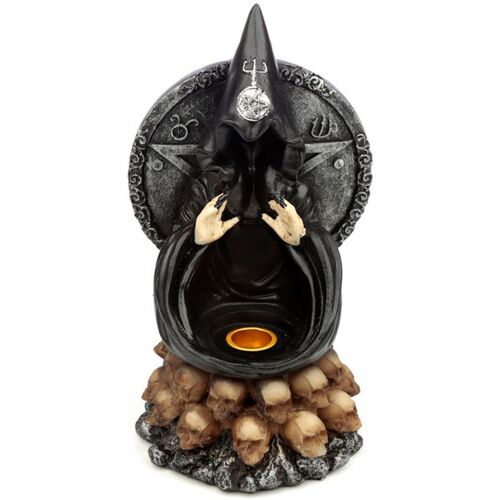 Horror-Shop Black Magic Backflow Räucherkegelhalter 19,5cm