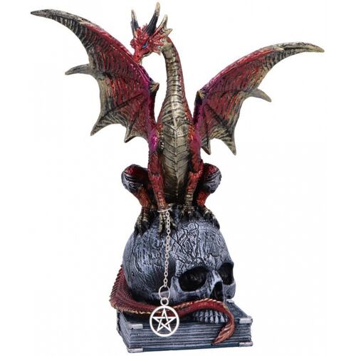 Horror-Shop Fate of the World Dragon on Skull Figur 23cm