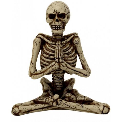 Horror-Shop Yoga Skelett Dekofigur 13 cm