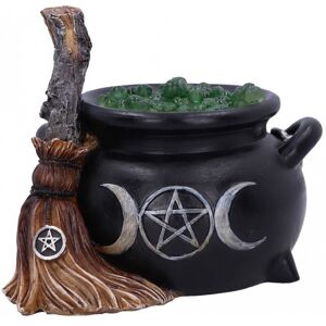 Horror-Shop Blubbernder Hexenkessel mit LED Licht 14,5cm Horror-Shop Blubbernder Hexenkessel mit LED Licht 14,5cm