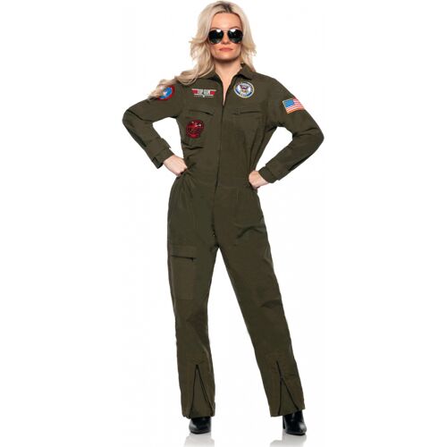 Horror-Shop Top Gun Jet Pilot Damen Kostümanzug M