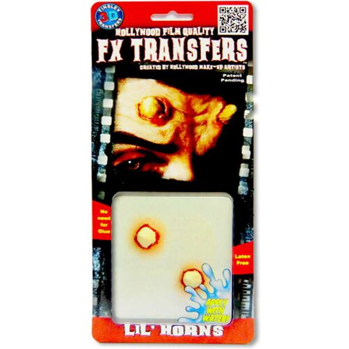 Horror-Shop 3D Tattoo Wunde Kleine Hörner