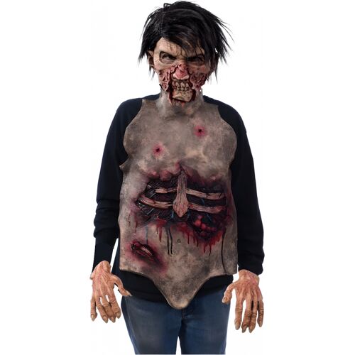Horror-Shop Blutiger Zombie Oberkörper mit Rippenfraktur