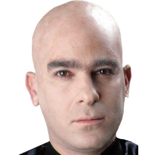 Horror-Shop Glatzenfolie hautfarben