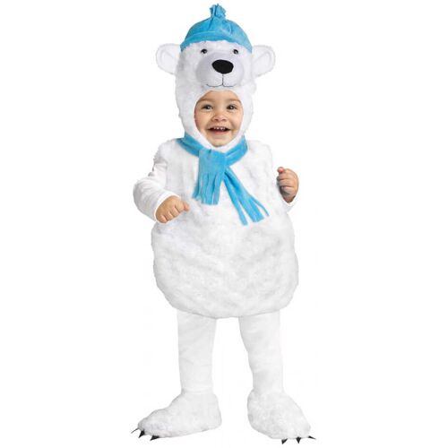 Horror-Shop Knuffiger Polar Bär Babykostüm SM 18-24 Monate