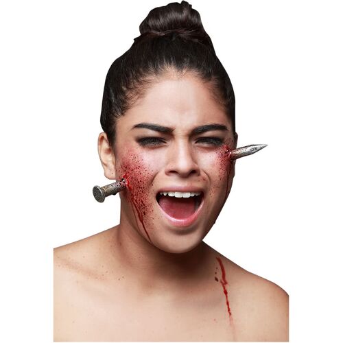 Horror-Shop Nagel Unfall Latexapplikation