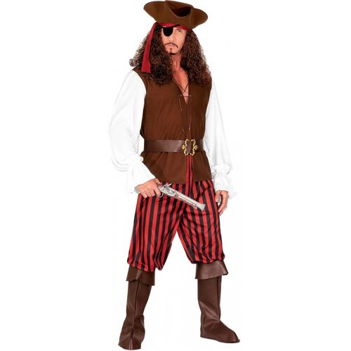 Horror-Shop 7-tlg. Piraten Kostüm mit Hut & Augenklappe 2XL-56