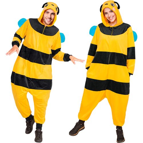 Horror-Shop Biene Onesie Plüschkostüm L/XL