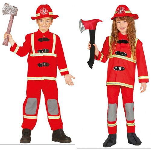 Horror-Shop Feuerwehrmann Kinderkostüm L (7-9)