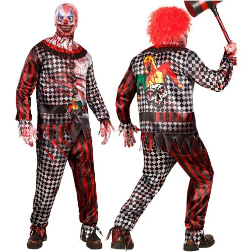 Horror-Shop Horror Clown Sofortkostüm mit Maske & Handschuhe M