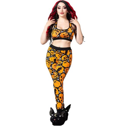 Horror-Shop KILLSTAR Carver Cuffed Leggings 3XL