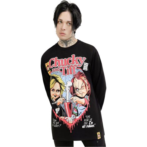 Horror-Shop KILLSTAR Chucky & Tiff Forever Sweatshirt L