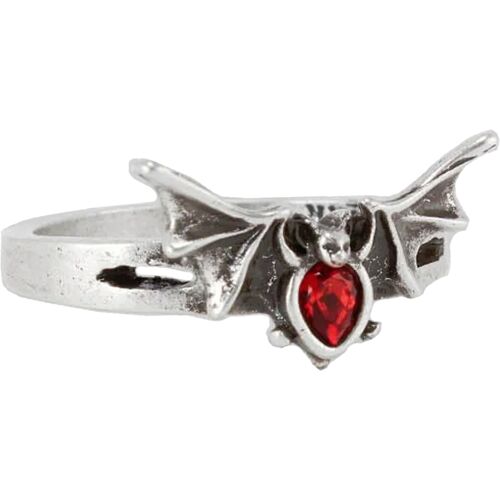 Horror-Shop KILLSTAR Vamp Bat Ring Rot 48