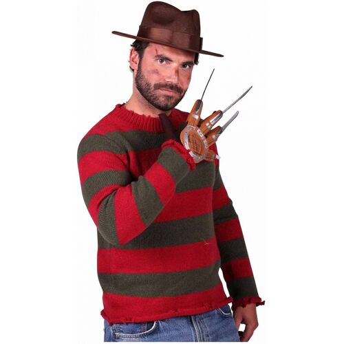 Horror-Shop Nightmare Killer Set mit Klingenhandschuh & Hut XXL