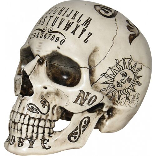 Horror-Shop Okkulter Ouija Totenkopf 21cm