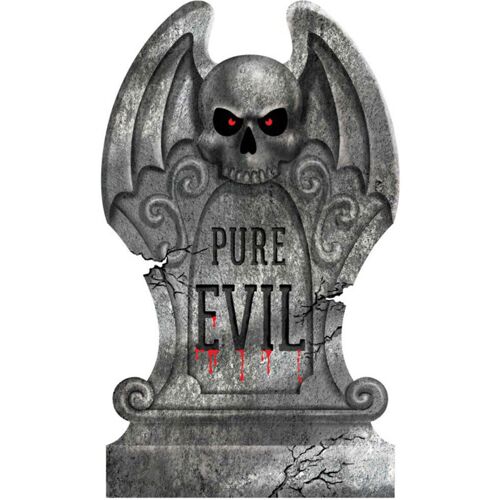 Horror-Shop "Pure Evil" Halloween Grabstein 56cm