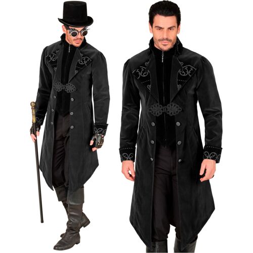 Horror-Shop Schwarzer Gothic Mantel als Kostüm L