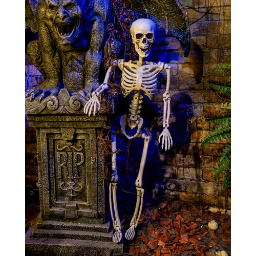 Horror-Shop Positionierbares Skelett 90cm