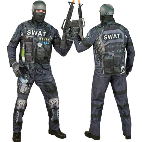 Horror-Shop S.W.A.T. Sofortkostüm mit Maske XL