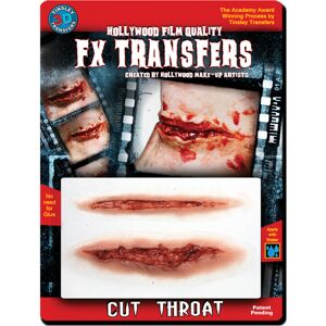 Horror-Shop 3D FX Transfer Tattoo Kehlkopf-Schnitt Horror-Shop 3D FX Transfer Tattoo Kehlkopf-Schnitt