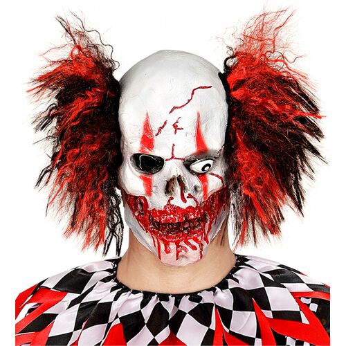 Horror-Shop Horror Clown Totenkopf Maske
