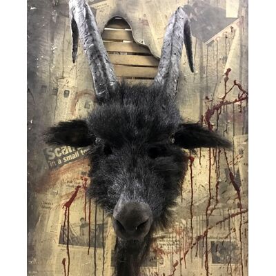 Horror-Shop Baphomaniac Billy Goat Maske mit Hörner Horror-Shop Baphomaniac Billy Goat Maske mit Hörner