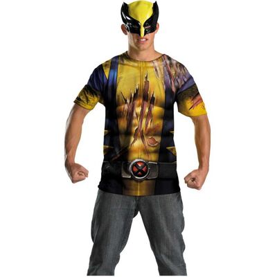 Horror-Shop Wolverine Shirt mit Maske Herren Horror-Shop Wolverine Shirt mit Maske Herren