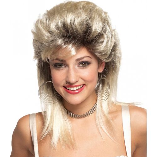 Horror-Shop 80er Jahre Rocker Braut Perücke Blond