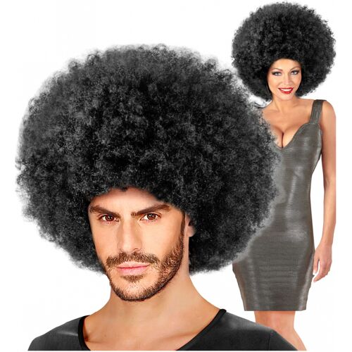 Horror-Shop Schwarze Mega Afro Perücke Unisex