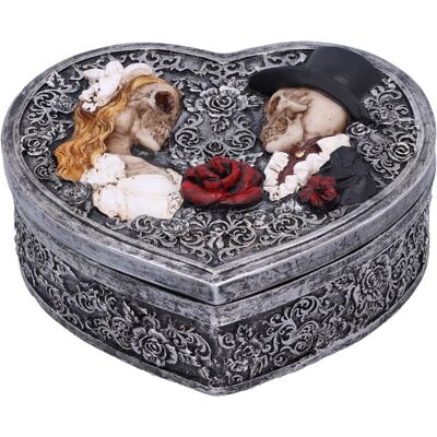 Horror-Shop Gothic Schatulle mit Skelett Brautpaar 13,5cm Horror-Shop Gothic Schatulle mit Skelett Brautpaar 13,5cm