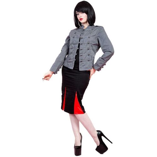 Horror-Shop Military Damenjacke grau XS