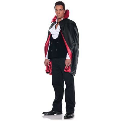 Horror-Shop Vampir Wende-Cape schwarz-rot Horror-Shop Vampir Wende-Cape schwarz-rot